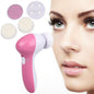 Electric Face Cleanser Massager 5 In 1 Multinational Female Facial Cleansing Brush Deep Clean Washing Face Skin Care Spa Beauty