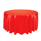 Round Table Cloth Topper Tablecloth Luxury Polyester Satin Table Cover Oilproof Wedding Party Restaurant Banquet Home Decoration