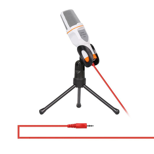 3.5mm Audio Professional Microphone Mic Studio Sound Recording W/Shock Wired Micphone with Stand