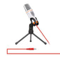 3.5mm Audio Professional Microphone Mic Studio Sound Recording W/Shock Wired Micphone with Stand