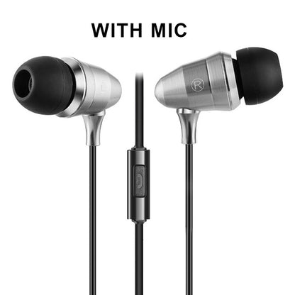 SZKOSTON Metal In-ear Earphone Professional Sound Quality Heavy bass headphones with mic For Mobile Phone PC Xiaomi iPhone