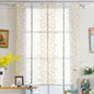 Salix Leaf Rural Roman Curtain Bedroom Balcony Embroidery Lift Sector Curtain for Living Room Study Room Tulle Curtain Supplies