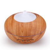 Automatic microwave sensor 300ml Aroma Diffuser Essential Oil Diffuser Aromatherapy Mist Maker with 7 Color LED Light Wood grain