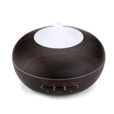 Automatic microwave sensor 300ml Aroma Diffuser Essential Oil Diffuser Aromatherapy Mist Maker with 7 Color LED Light Wood grain