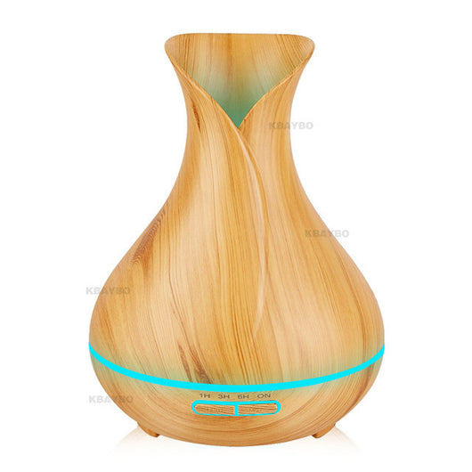 400ml Aroma Essential Oil Diffuser Ultrasonic Air Humidifier with Wood Grain 7 Color Changing LED Lights electric aroma diffuser