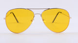Women yellow lens Sunglasses High quality chic night Sun glasses ss02