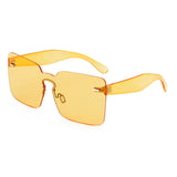 ROYAL GIRL Rimless Sunglasses Women Vintage acetate frame unique style summer shades ss182