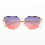 ROYAL GIRL High Quality Vintage Women Sunglasses Metal Frame Cat eye Sun glasses Ombre Shades ss720