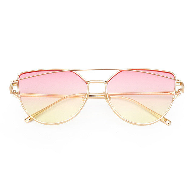 ROYAL GIRL High Quality Vintage Women Sunglasses Metal Frame Cat eye Sun glasses Ombre Shades ss720