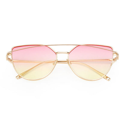 ROYAL GIRL High Quality Vintage Women Sunglasses Metal Frame Cat eye Sun glasses Ombre Shades ss720