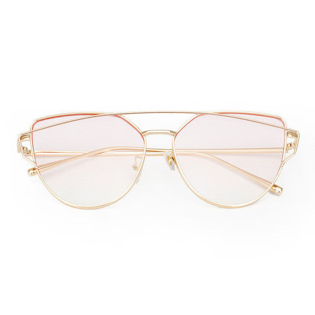 ROYAL GIRL High Quality Vintage Women Sunglasses Metal Frame Cat eye Sun glasses Ombre Shades ss720