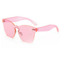 ROYAL GIRL Rimless Sunglasses Women Vintage acetate frame unique style summer shades SS656