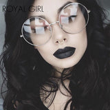 ROYAL GIRL 2017 Women Eyeglasses Frames Vintage Retro Oversize metal rim clear lens Round classic spectacles glasses SS340