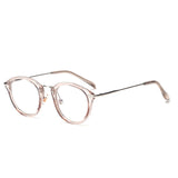 ROYAL GIRL High Quality TR Frame Fashion Glasses Women Eyeglasses frame Vintage Round Clear Lens Glasses os012