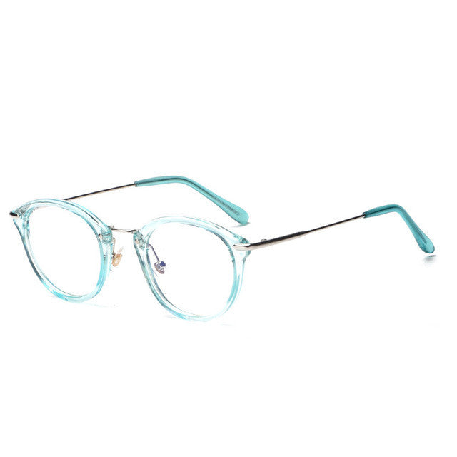 ROYAL GIRL High Quality TR Frame Fashion Glasses Women Eyeglasses frame Vintage Round Clear Lens Glasses os012