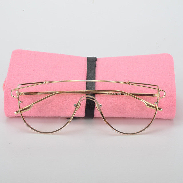 ROYAL GIRL New Unique Metal Eyeglasses Frames Designer Optical Glasses Included pouches SS915