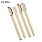 4pcs/Set Kraft Paper Gel Pen Set Eco Friendly Kawaii School Supplies Office Stationary Kawaii Pens Stationery Gel Ink Pen Color