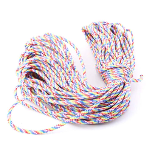 High Quality set of Rainbow Color 550 Popular Type III 7 Strand Parachute Paracord Cord Lanyard Mil Spec Core 100FT