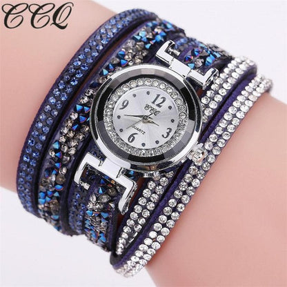 Mens Watches Top Brand Luxury CCQ Watch Casual Analog Quartz Women Men Rhinestone Watch Bracelet Watch relogio masculino