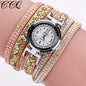 Mens Watches Top Brand Luxury CCQ Watch Casual Analog Quartz Women Men Rhinestone Watch Bracelet Watch relogio masculino