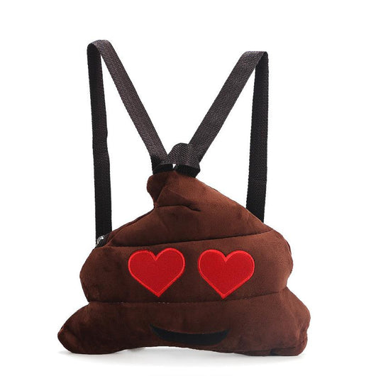 Kids Plush backpack Cute Emoji Emoticon Shoulder School Child Bag Backpack Satchel Rucksack Plush backpack school bag
