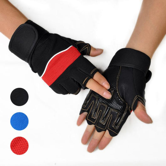3 Colors Gloves Gym Body Building Dumbbells Sports Exercise Training Wrist Fitness Weight Lifting Gloves for Men Women#W21