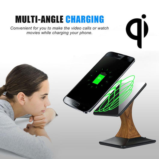 Phone Accessories 2017 Qi Wireless Charger Charging Stand Dock for Samsung Galaxy S7 / S7 Edge#25