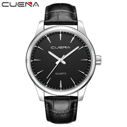 CUENA Brand Watches Men Fashion Watch Quartz Faux Leather Wristwatches For Mens Waterproof Clock Men Watch erkek kol saati #XJ10