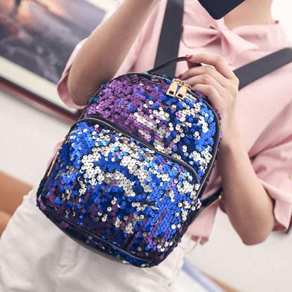 women's backpack School Bag Sequins Travel Bags Ladies Backpack mochila feminina #LRYW