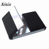 Xiniu  Business Mens Card Holder Credit Card Package Double Open Card Case For men