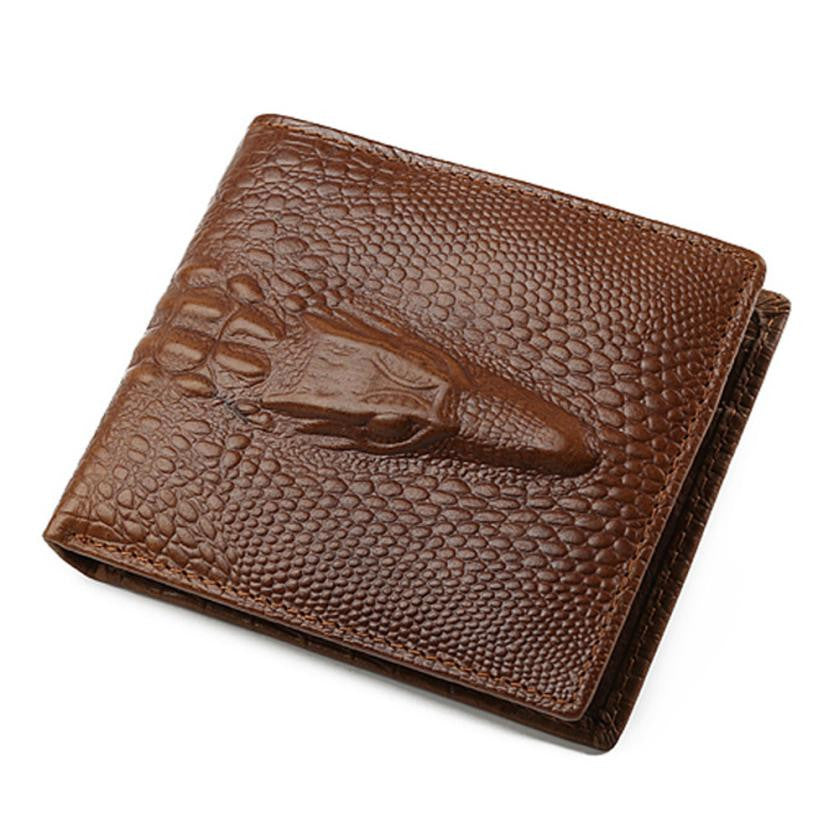 JINBAOLAI Men Business Cow Leather Credit/ID Card Holder Billfold Mens Purse #4M