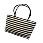 Summer Women Canvas Shoulder Bag  Women Casual Striped Beach Bags Shopping ladies hand bags #LREL