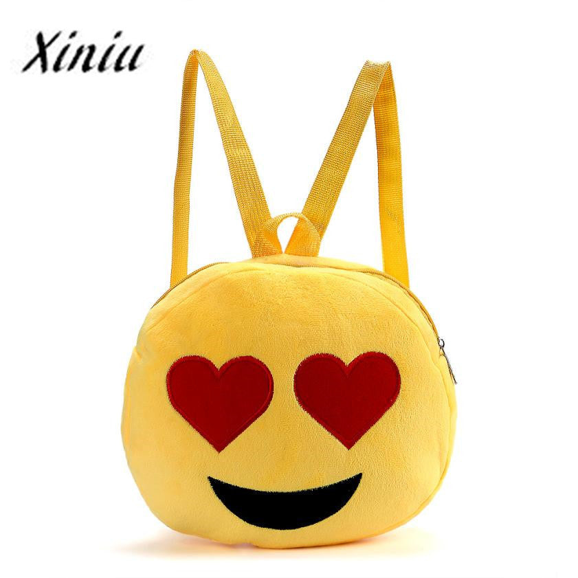 Xiniu Womens Backpack Cute Emoji Emoticon Child School Bag Backpack Satchel Rucksack Women Shoulder Bag mochila feminina #YHYW