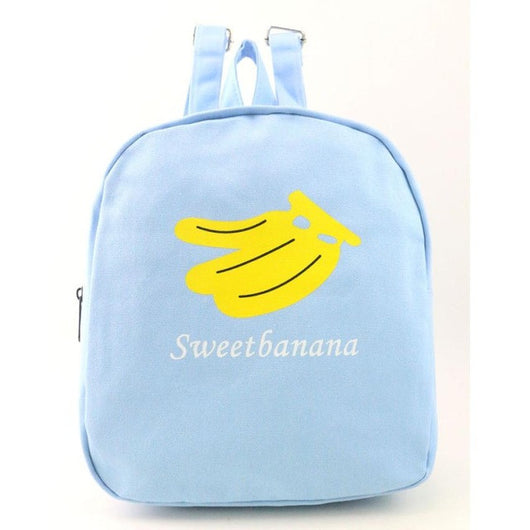 Women Fashion Canvas Backpack Fruit Banana Travel Satchel School Bag #LREW
