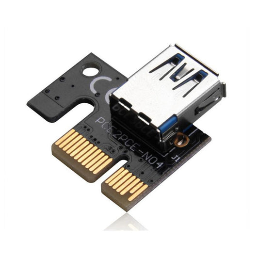 Hot Selling USB 3.0 PCI-E Extention Cable Flex Ribbon 1X To 16X Riser Card Adapter Power with SATA 6pin Card Adapter#25