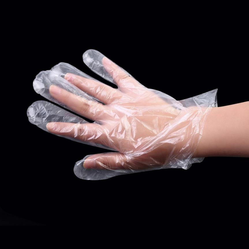 2016 100pcs Plastic Disposable Gloves Restaurant Home Service Catering Hygiene