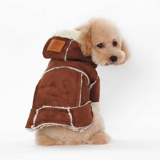 Suede Fabric Dog Clothes Winter Warm clothing For dogs Jacket Pet Dog Coat BW  Pet clothing  dog vest    clothing for pets