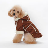 Suede Fabric Dog Clothes Winter Warm clothing For dogs Jacket Pet Dog Coat BW  Pet clothing  dog vest    clothing for pets