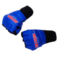 New MMA Muay Thai Training Punching Bag Mitts Sparring Boxing Gloves Gym Men Fitness Fight half finger PU Boxing Gloves