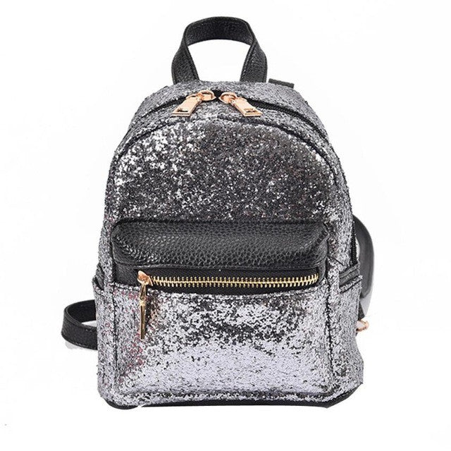 women backpacks leather 2017 School mini backpacks for girls Sequins Backpack for Ladies mochila feminina #0512YISI