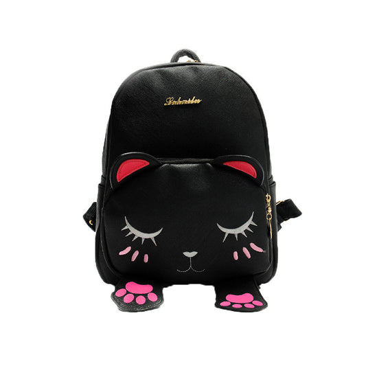 Xiniu Cat backpacks for teenage girls Students leather School Bag woman backpack 2017 Travel Backpack Bag Rucksack #7M