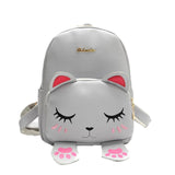 Xiniu Cat backpacks for teenage girls Students leather School Bag woman backpack 2017 Travel Backpack Bag Rucksack #7M