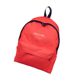 2016 1PC Boys Girls Unisex Canvas Rucksack Backpack School Book Shoulder Bag Double Root mochilas coleg #20