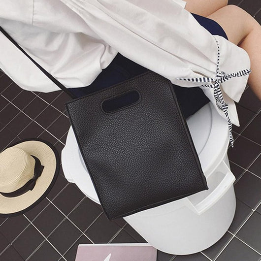 Ladies handbags leather Shoulder Bag Tote Ladies Purse Small Square Bag portefeuille femme #4M