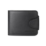 JINBAOLAI Men Mini Leather Wallets Business Credit Card ID Coin Holder Money Clip Mens Wallet #4M