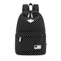 Backpack Bags For Unisex Canvas Backpack Polka Dot Girls Boys School Shoulder Bag Travel Rucksacks mochila feminina