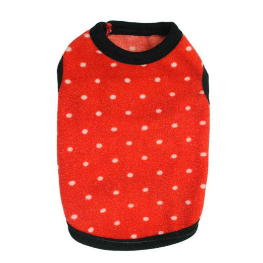Super Deal wholesale pet products Hot Pet Puppy Dog Coat Apparel Clothes Costumes Fleece Printed Point Cute Clothing for Dogs XT