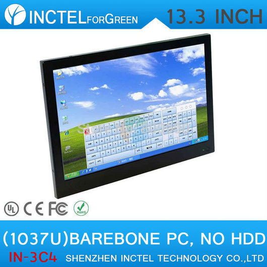 Desktop all in one barebone  pc with resolution of 1280 * 800 13.3 inch  for HTPC office etc.