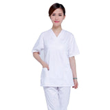Men Women Medical Clothes Set Nursing Clinic Tops & Pants Short Sleeve Surgical Scrubs Tops & Trousers Hospital Uniform DAJ9166