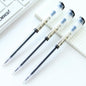 6 pcs/lot  0.5mm Insipid Simple Transparent Gel Pen Ink Marker Pen School Office Supply Escolar Papelaria